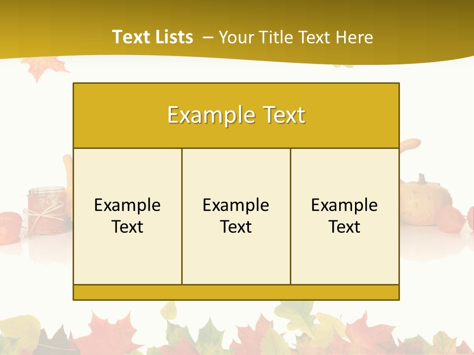 Green Foliage Isolated PowerPoint Template