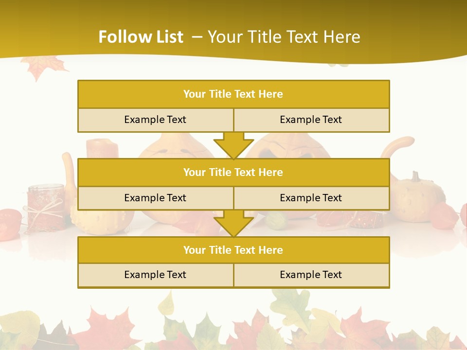 Green Foliage Isolated PowerPoint Template