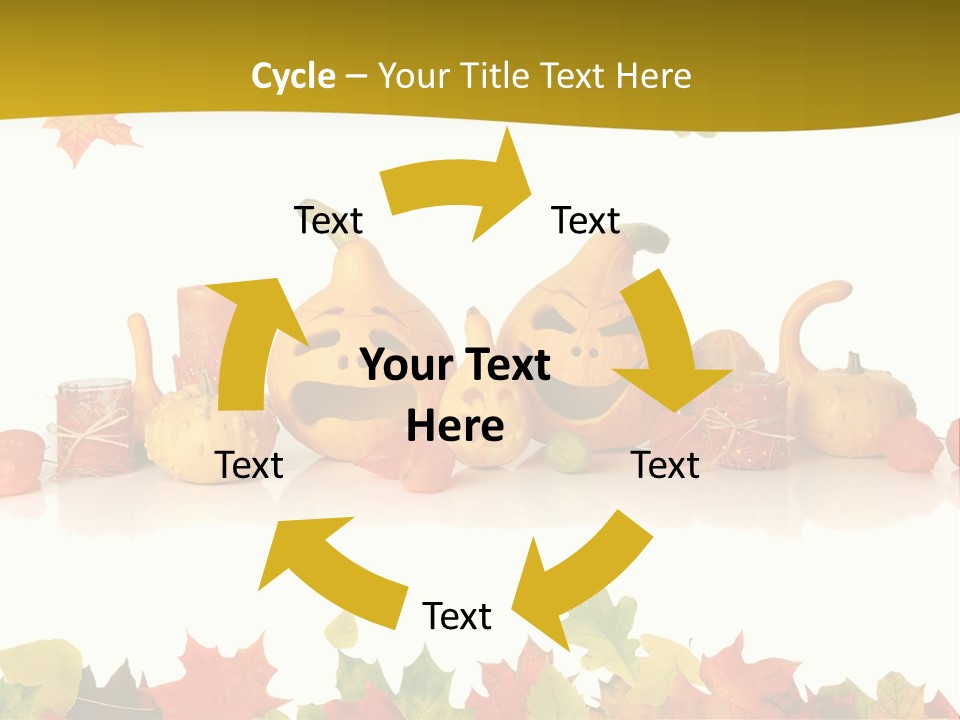 Green Foliage Isolated PowerPoint Template