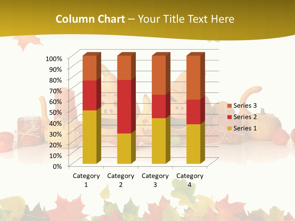 Green Foliage Isolated PowerPoint Template