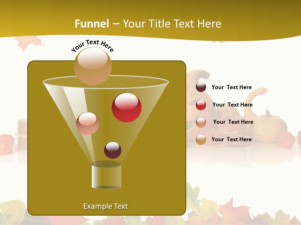 Green Foliage Isolated PowerPoint Template