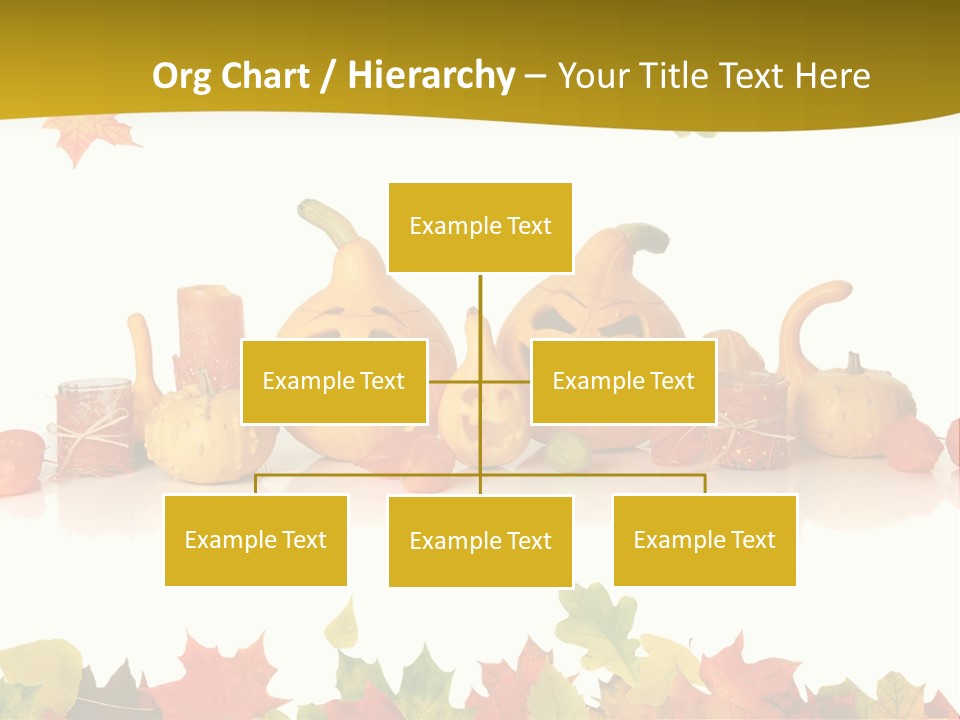 Green Foliage Isolated PowerPoint Template