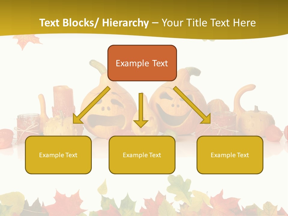 Green Foliage Isolated PowerPoint Template