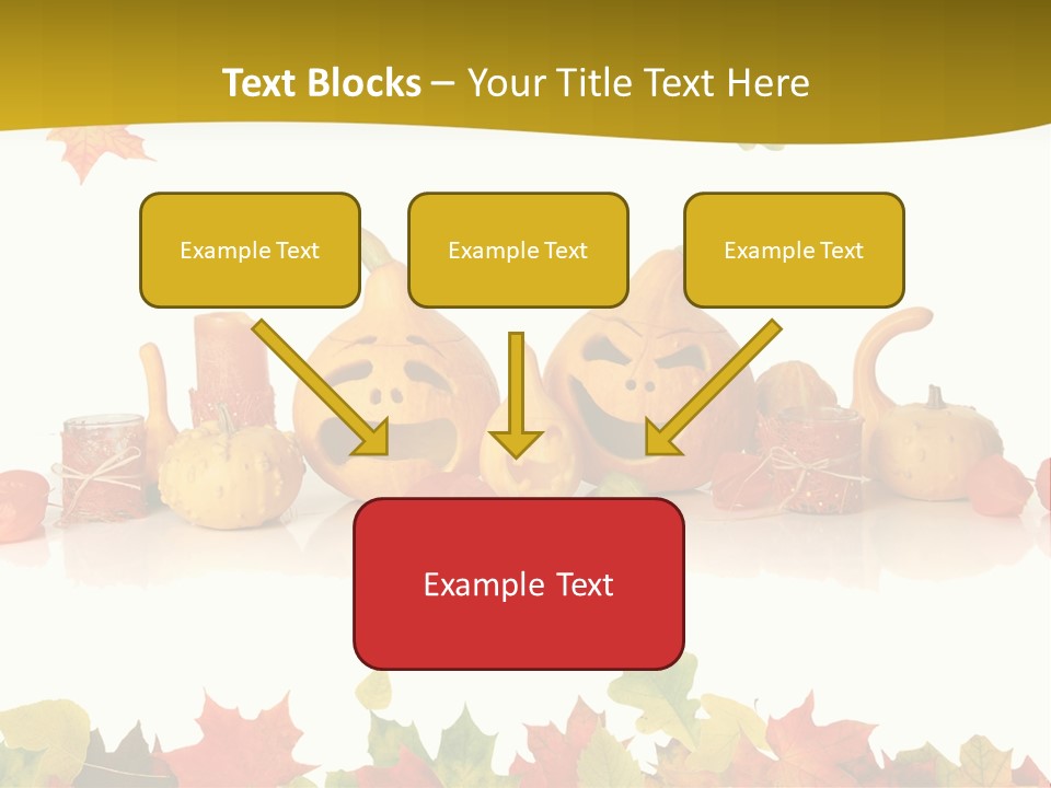 Green Foliage Isolated PowerPoint Template