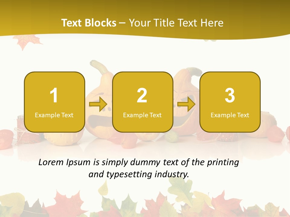 Green Foliage Isolated PowerPoint Template
