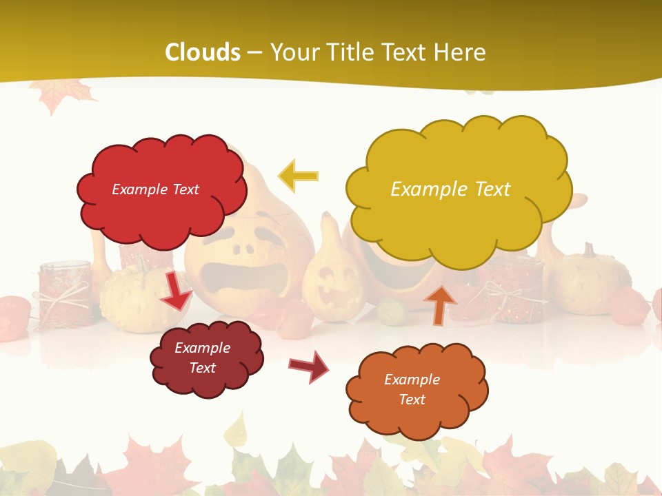 Green Foliage Isolated PowerPoint Template