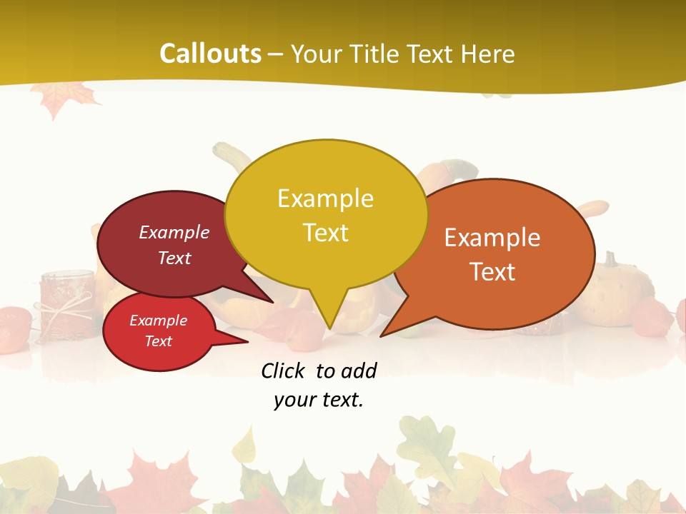 Green Foliage Isolated PowerPoint Template