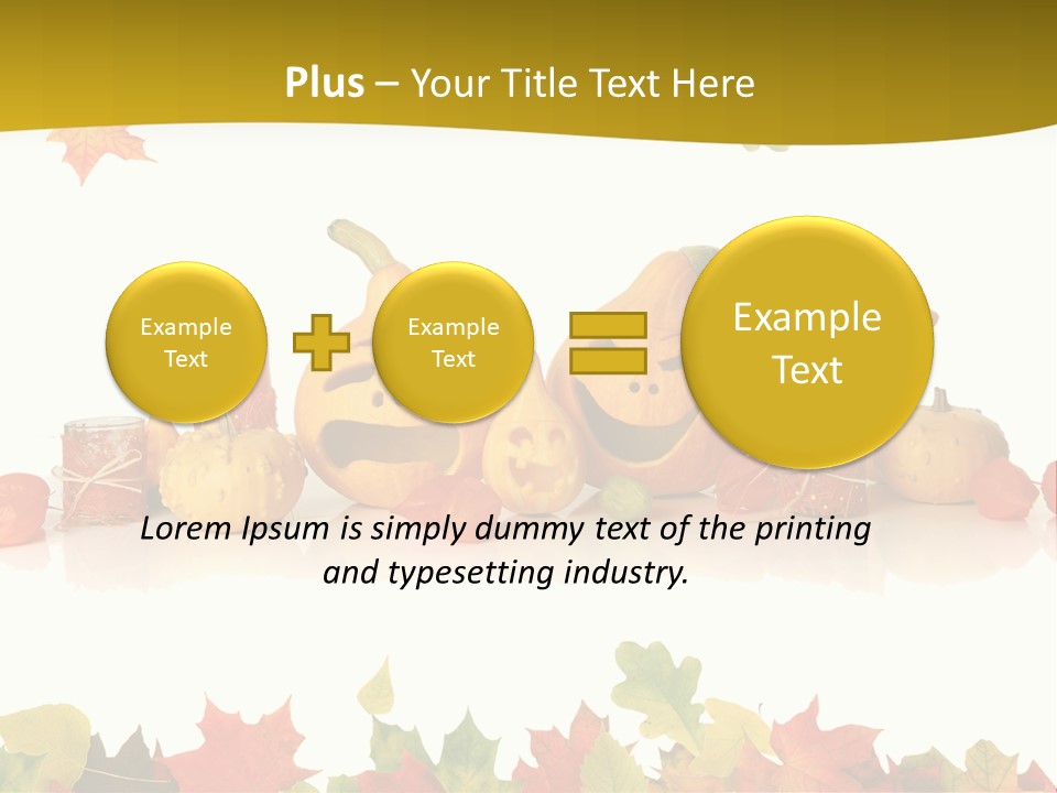 Green Foliage Isolated PowerPoint Template