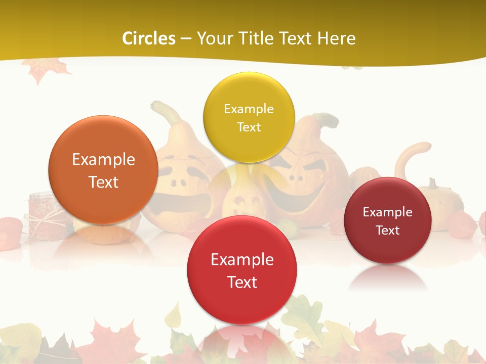 Green Foliage Isolated PowerPoint Template