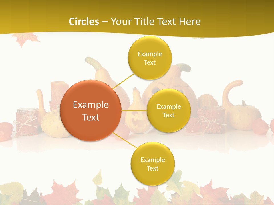 Green Foliage Isolated PowerPoint Template