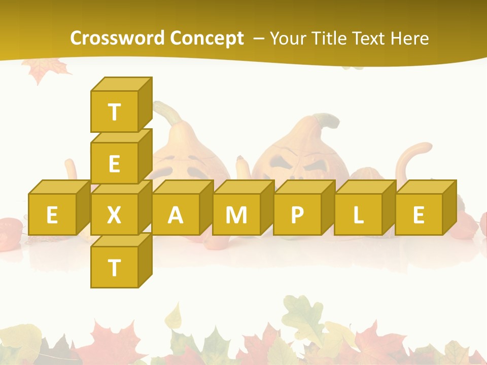 Green Foliage Isolated PowerPoint Template