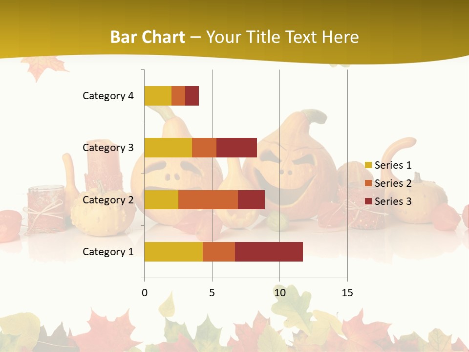 Green Foliage Isolated PowerPoint Template