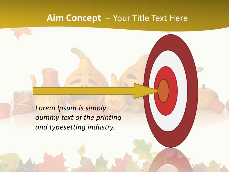 Green Foliage Isolated PowerPoint Template