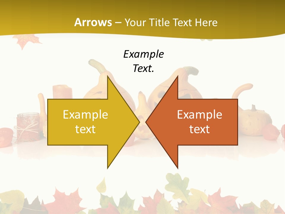 Green Foliage Isolated PowerPoint Template