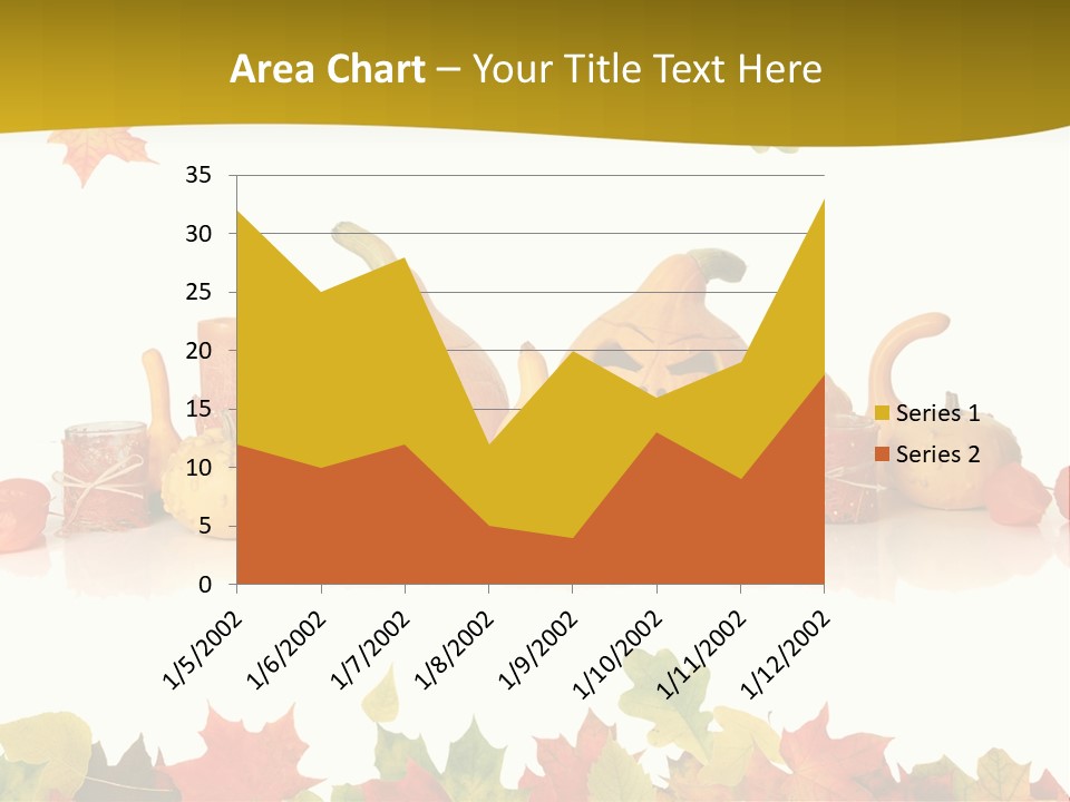 Green Foliage Isolated PowerPoint Template