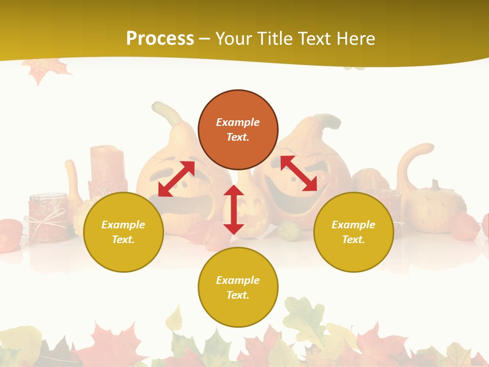 Green Foliage Isolated PowerPoint Template