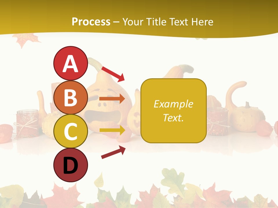 Green Foliage Isolated PowerPoint Template