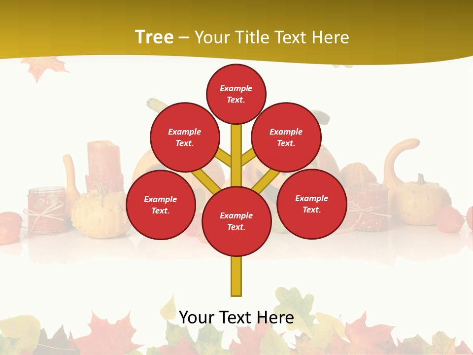 Green Foliage Isolated PowerPoint Template