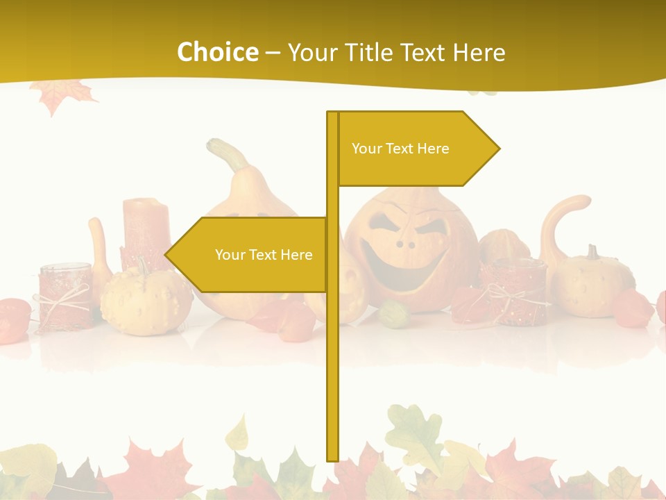 Green Foliage Isolated PowerPoint Template