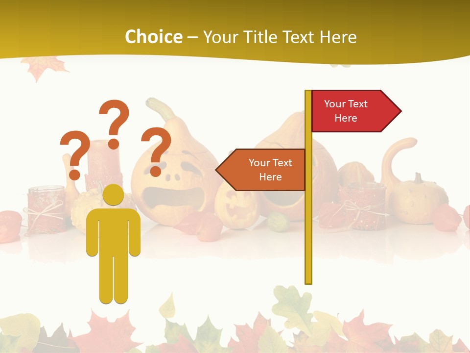 Green Foliage Isolated PowerPoint Template