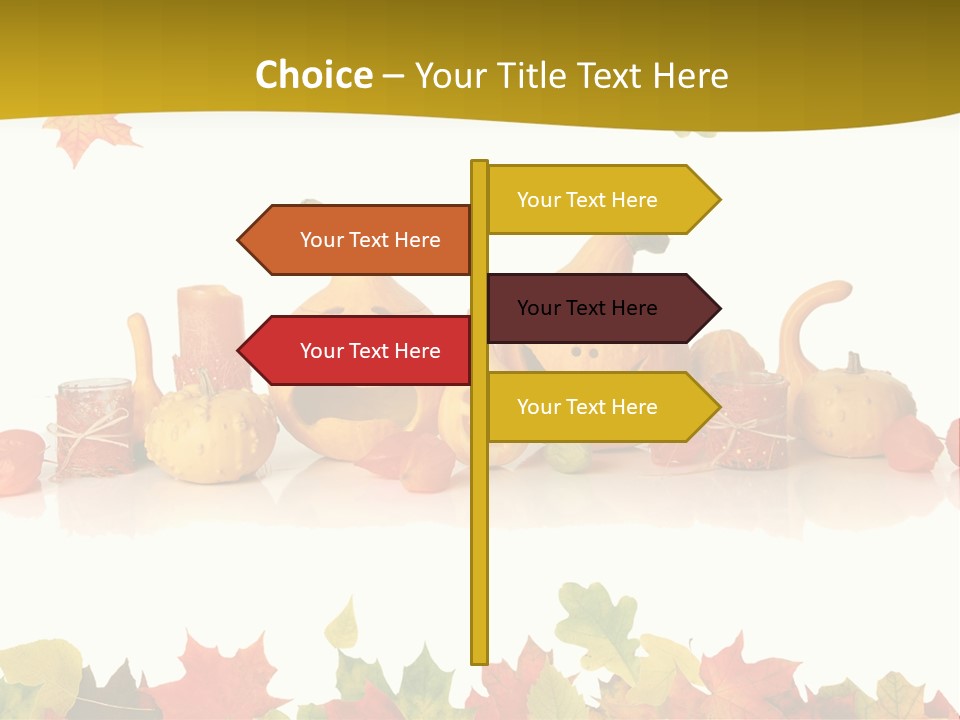 Green Foliage Isolated PowerPoint Template