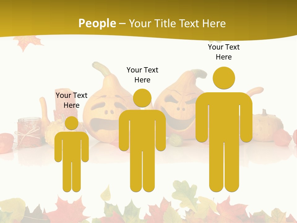 Green Foliage Isolated PowerPoint Template