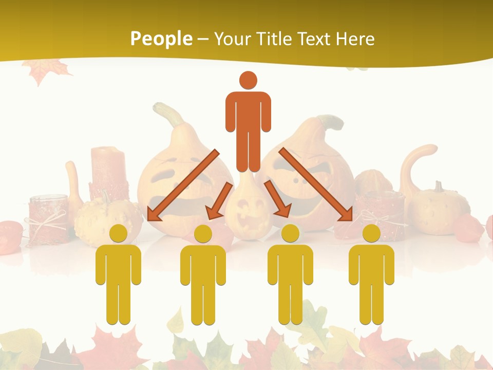 Green Foliage Isolated PowerPoint Template