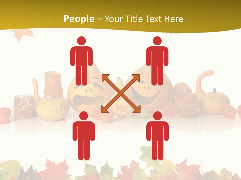 Green Foliage Isolated PowerPoint Template