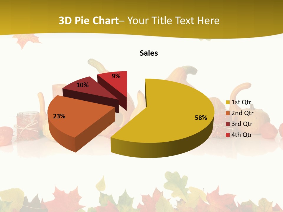 Green Foliage Isolated PowerPoint Template