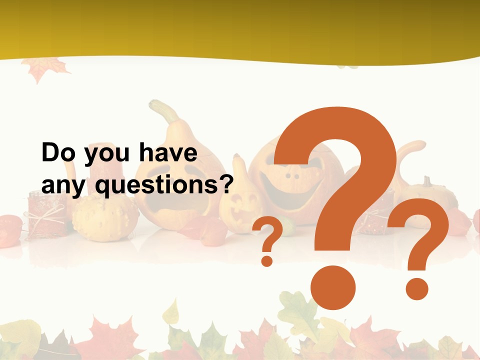 Green Foliage Isolated PowerPoint Template