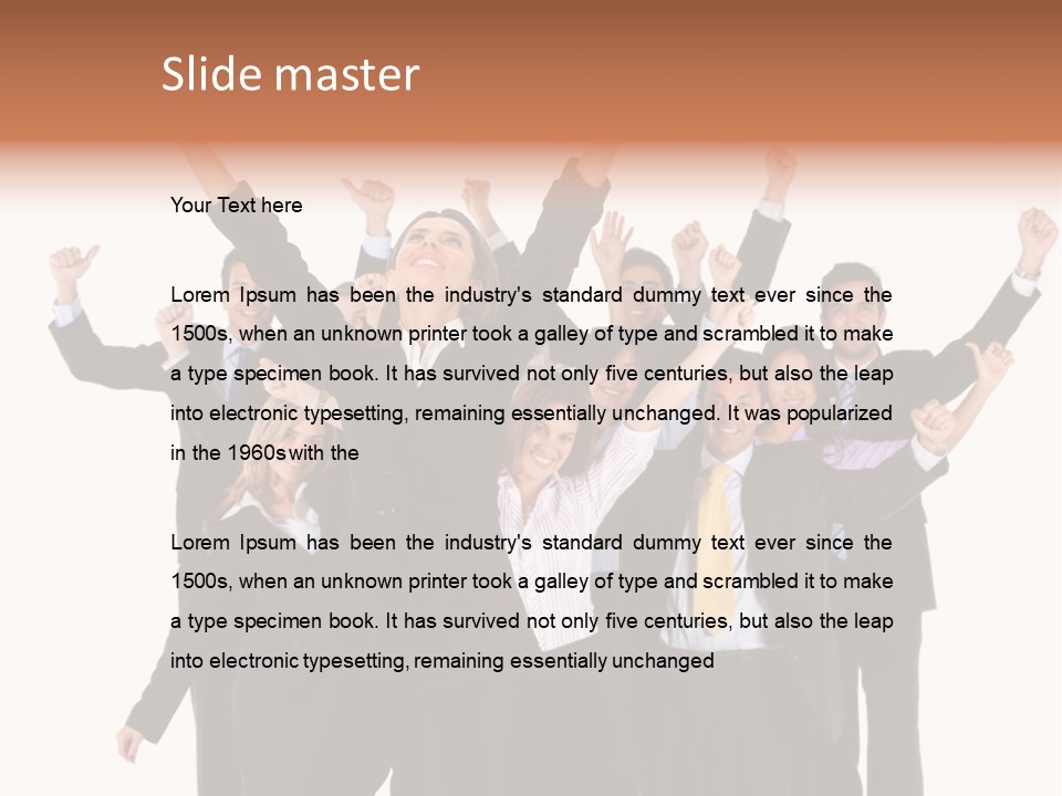 Person Workers Group PowerPoint Template