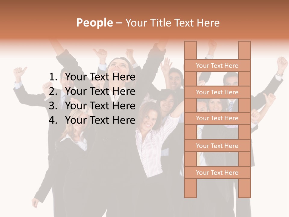 Person Workers Group PowerPoint Template