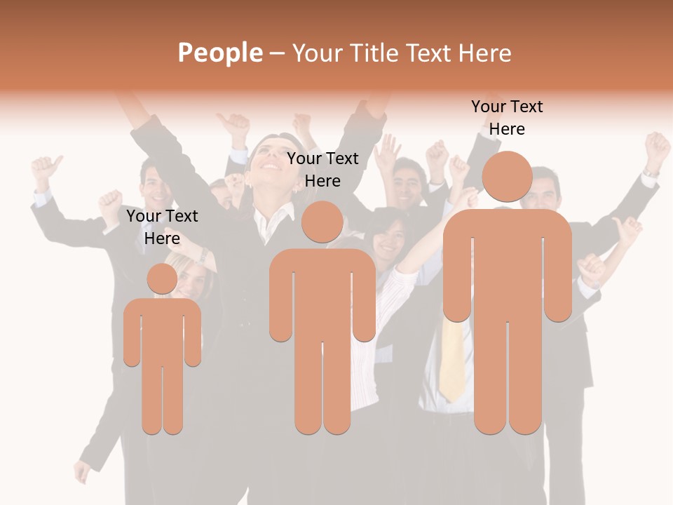 Person Workers Group PowerPoint Template