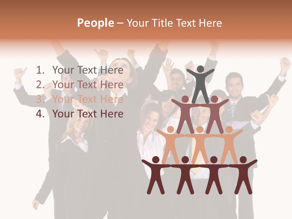 Person Workers Group PowerPoint Template