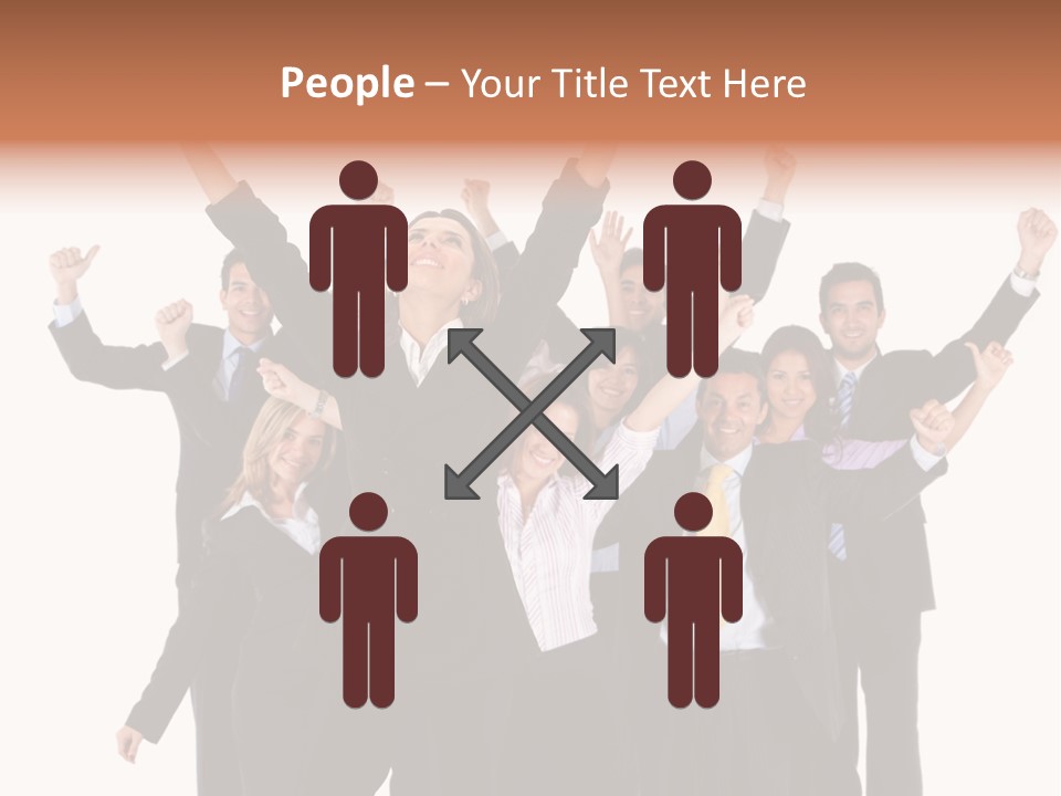 Person Workers Group PowerPoint Template