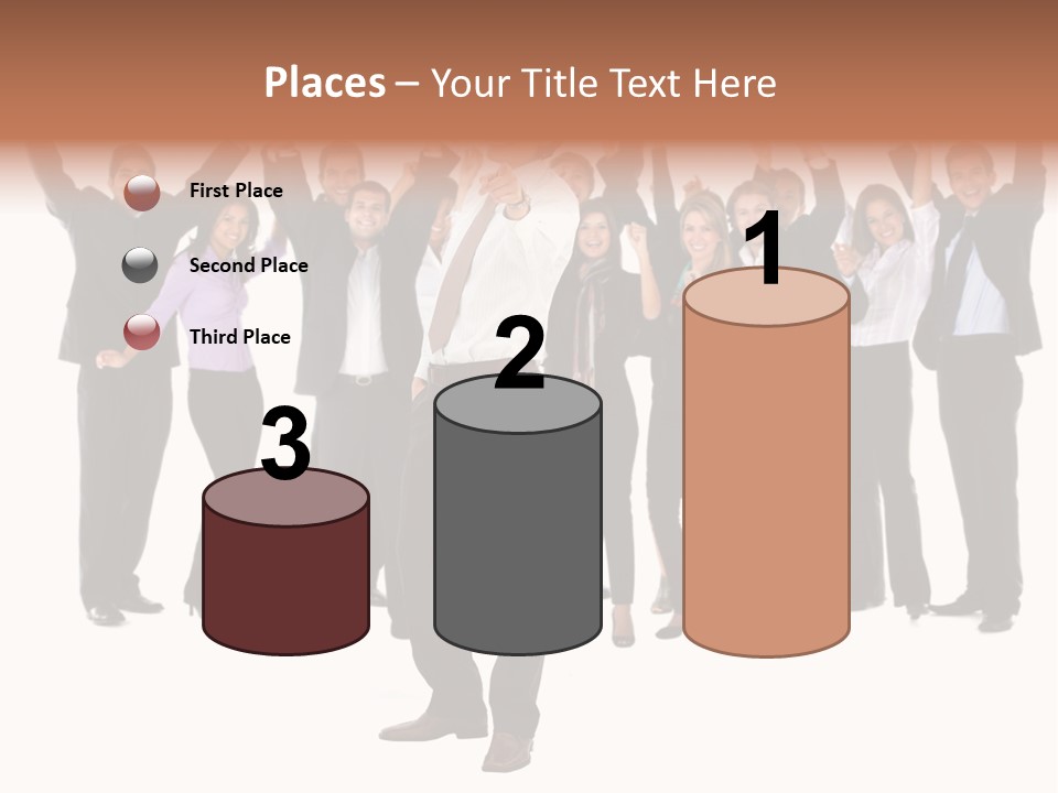 Latin Business Happy PowerPoint Template