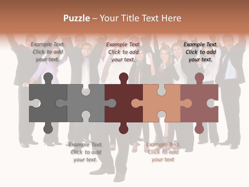 Latin Business Happy PowerPoint Template