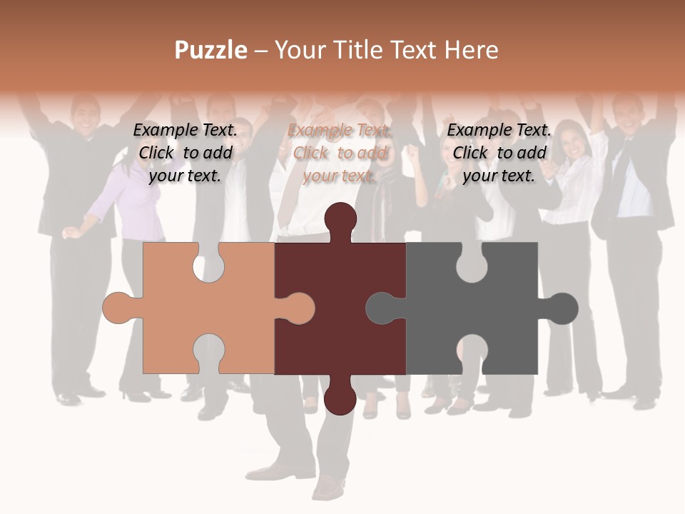 Latin Business Happy PowerPoint Template