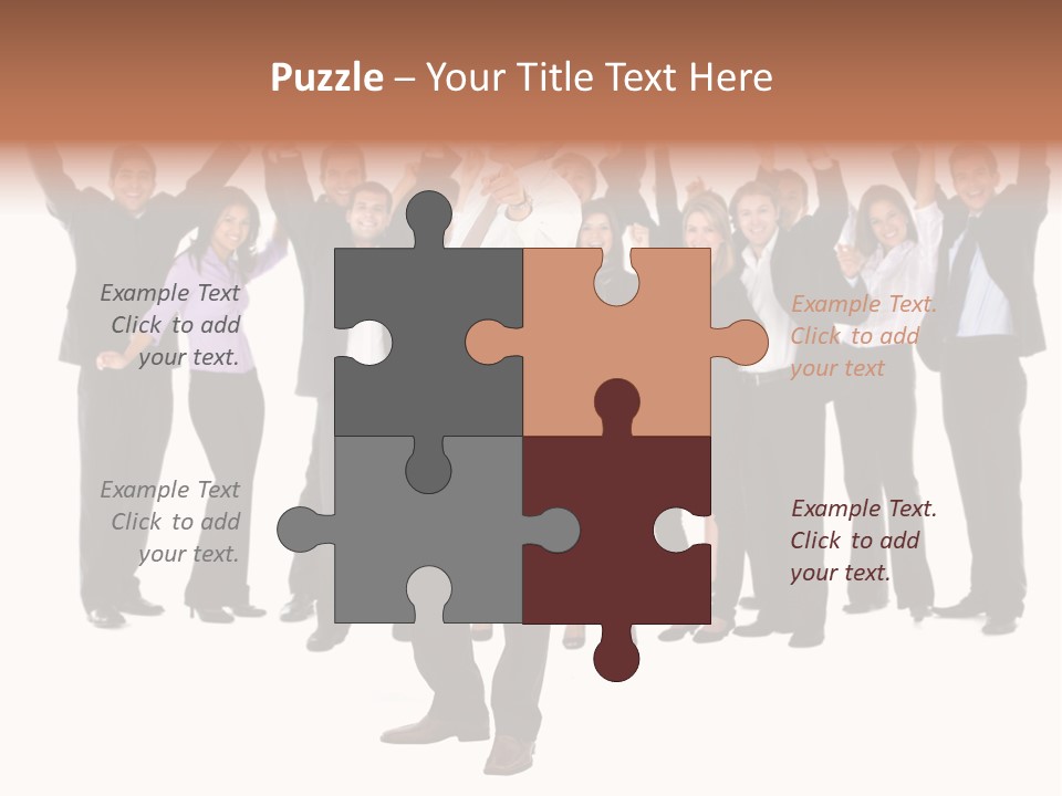 Latin Business Happy PowerPoint Template