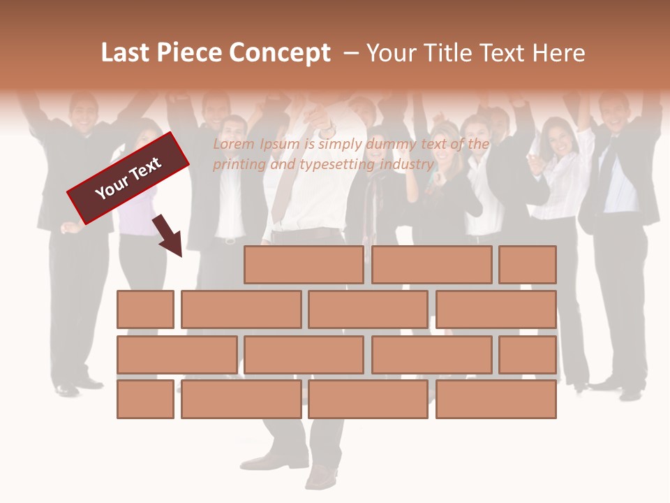 Latin Business Happy PowerPoint Template