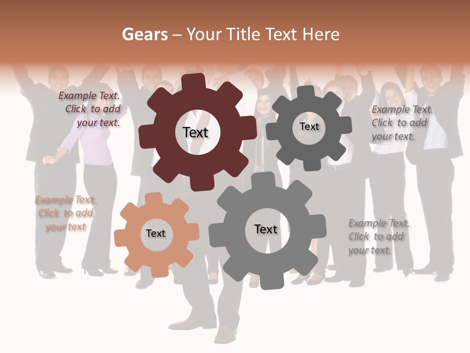 Latin Business Happy PowerPoint Template