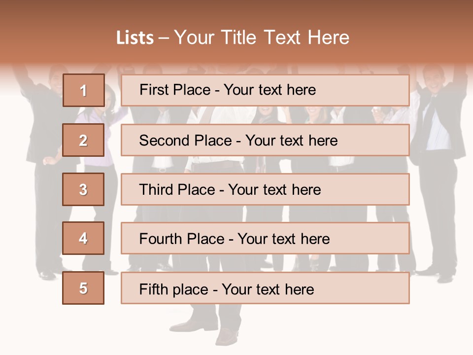 Latin Business Happy PowerPoint Template
