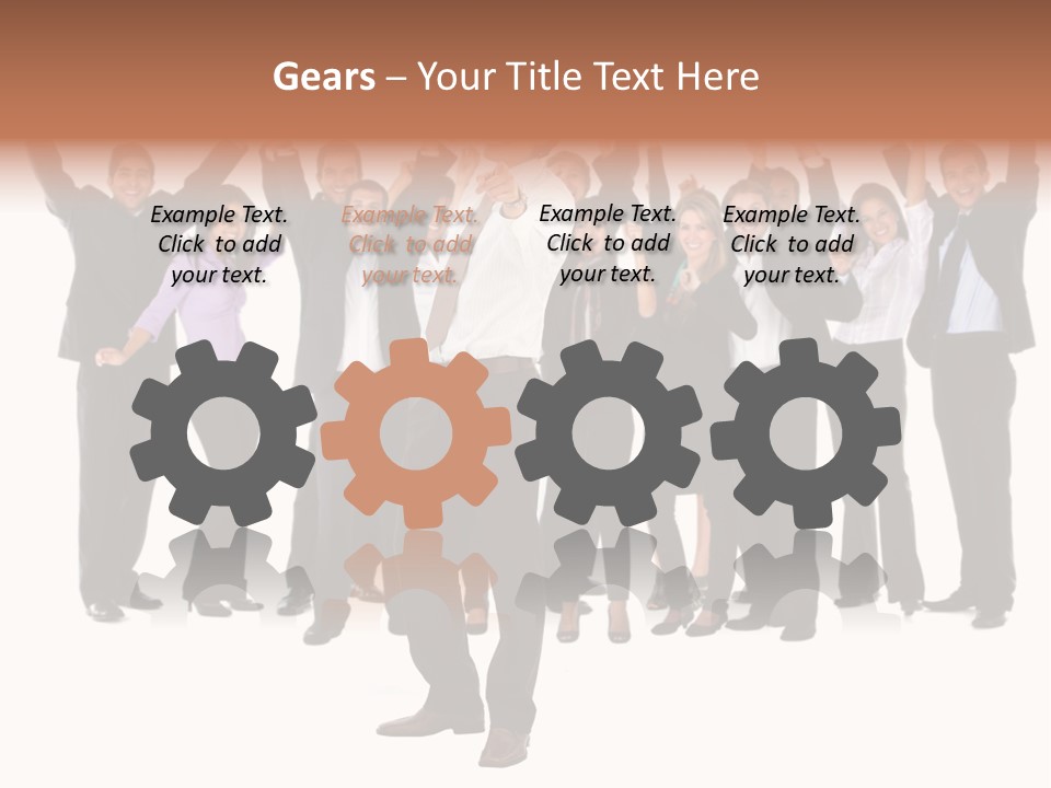 Latin Business Happy PowerPoint Template