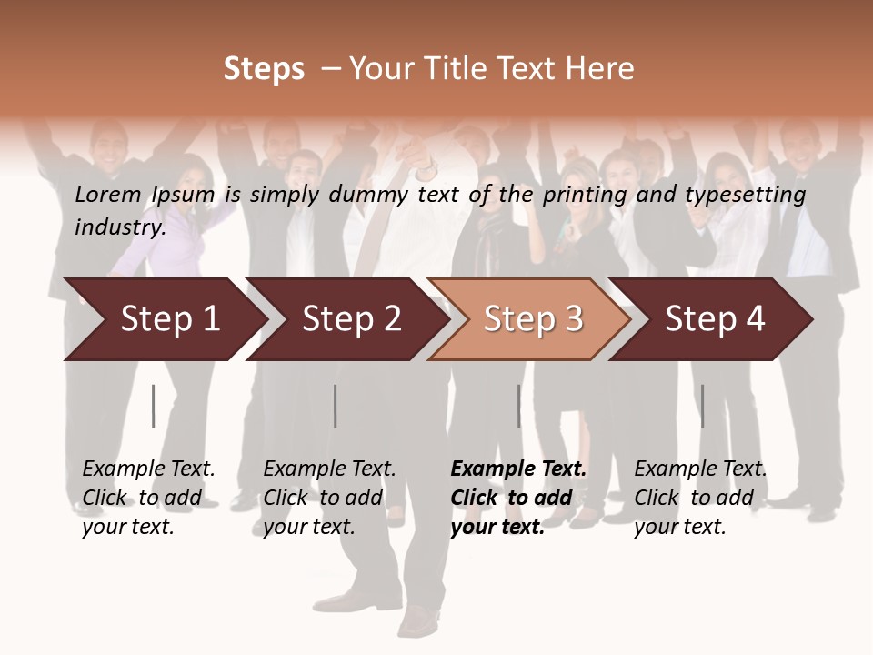 Latin Business Happy PowerPoint Template