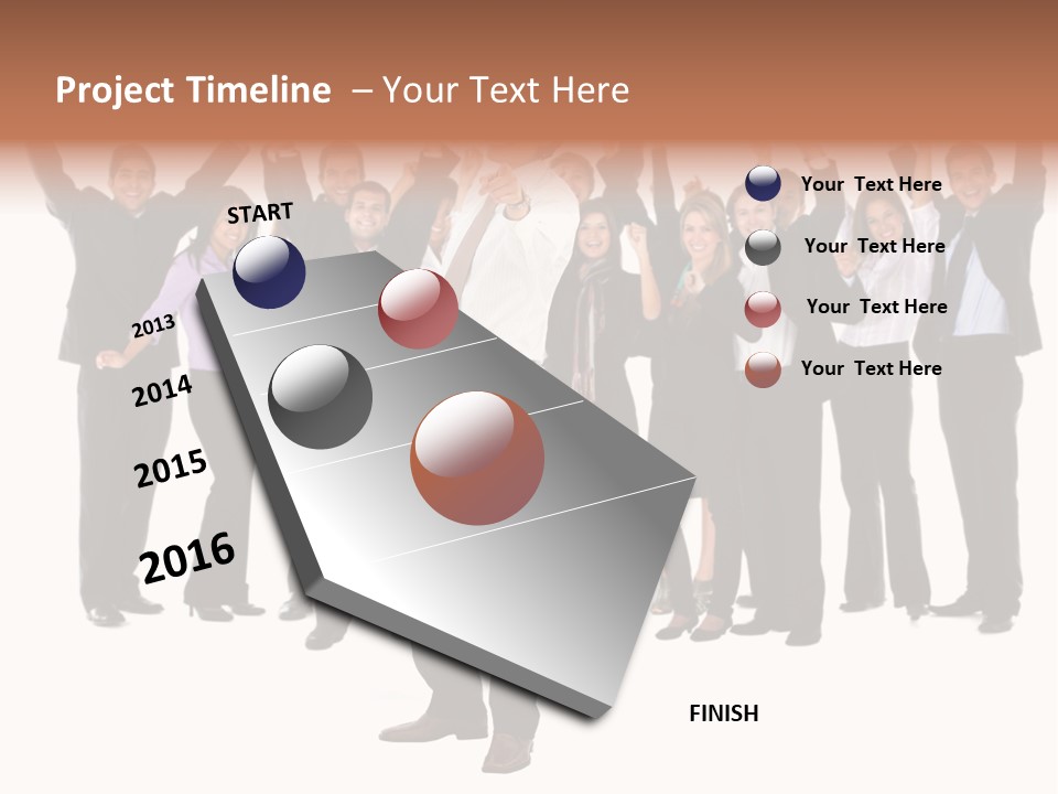 Latin Business Happy PowerPoint Template