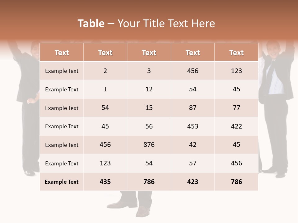 Latin Business Happy PowerPoint Template