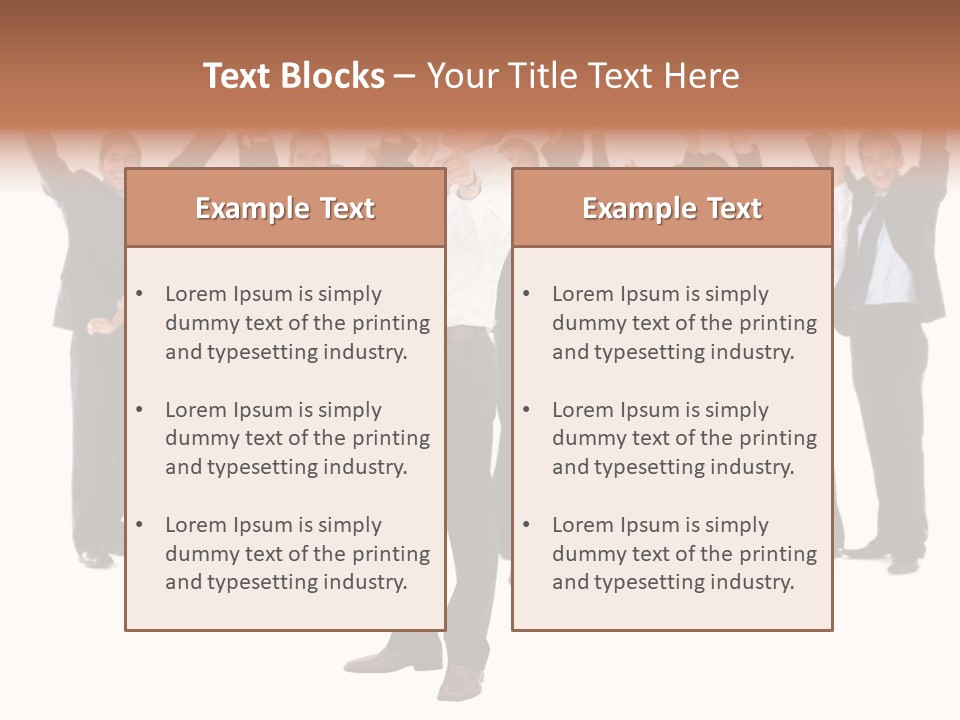 Latin Business Happy PowerPoint Template
