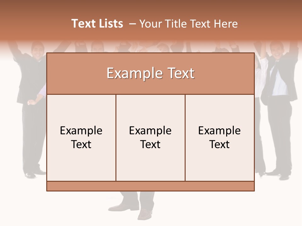 Latin Business Happy PowerPoint Template