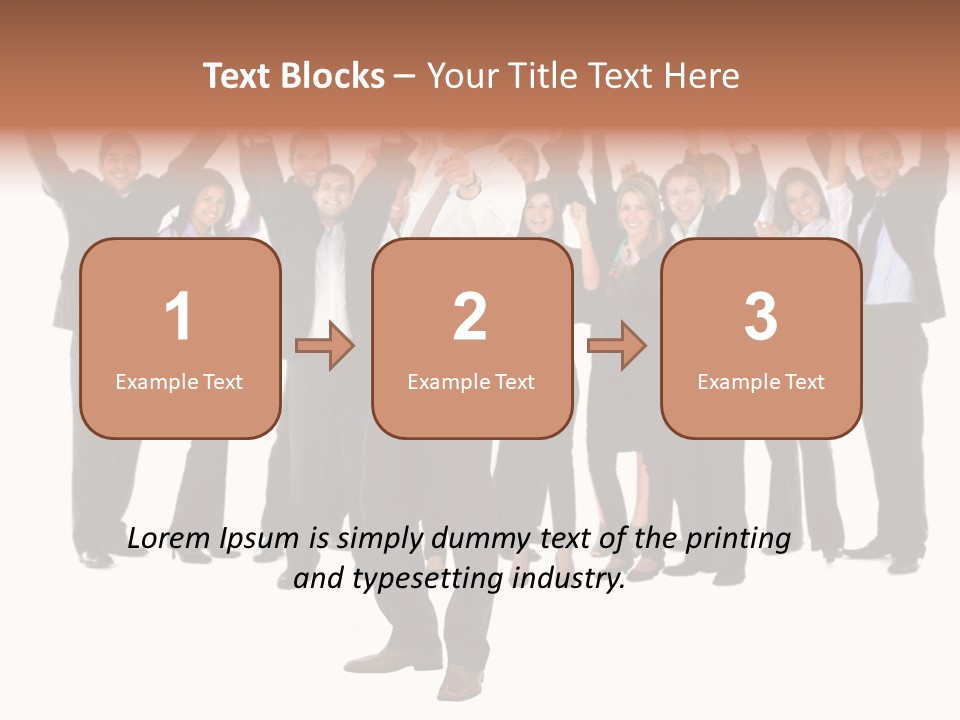 Latin Business Happy PowerPoint Template