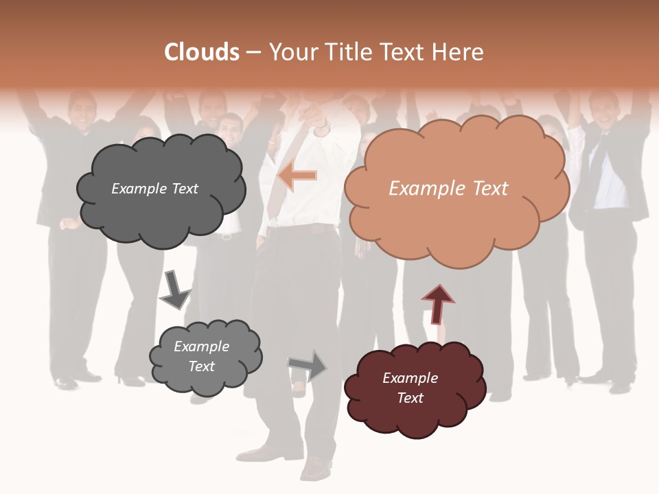 Latin Business Happy PowerPoint Template